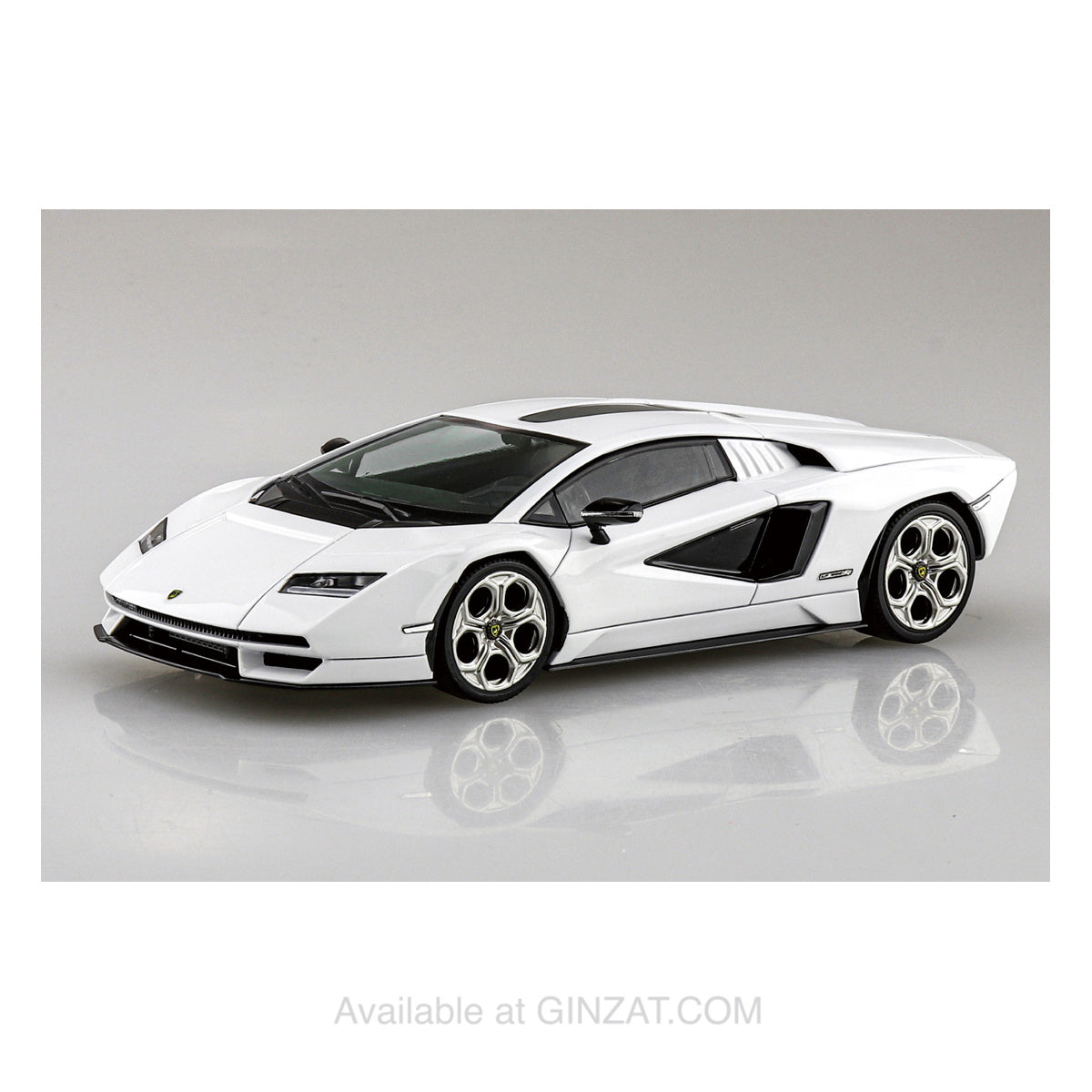 Lamborghini Countach LPI 800-4 (WHITE), The Snap Kit, Aoshima Plastic Model Car (Scale 1/32)