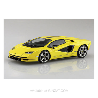 Lamborghini Countach LPI 800-4 (YELLOW), The Snap Kit, Aoshima Plastic Model Car (Scale 1/32)