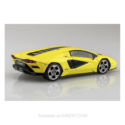 Lamborghini Countach LPI 800-4 (YELLOW), The Snap Kit, Aoshima Plastic Model Car (Scale 1/32)