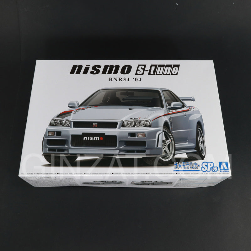 Aoshima 1/24 NISSAN BNR34 SKYLINE GT-R NISMO S-TUNE '04 Plastic Model Kit