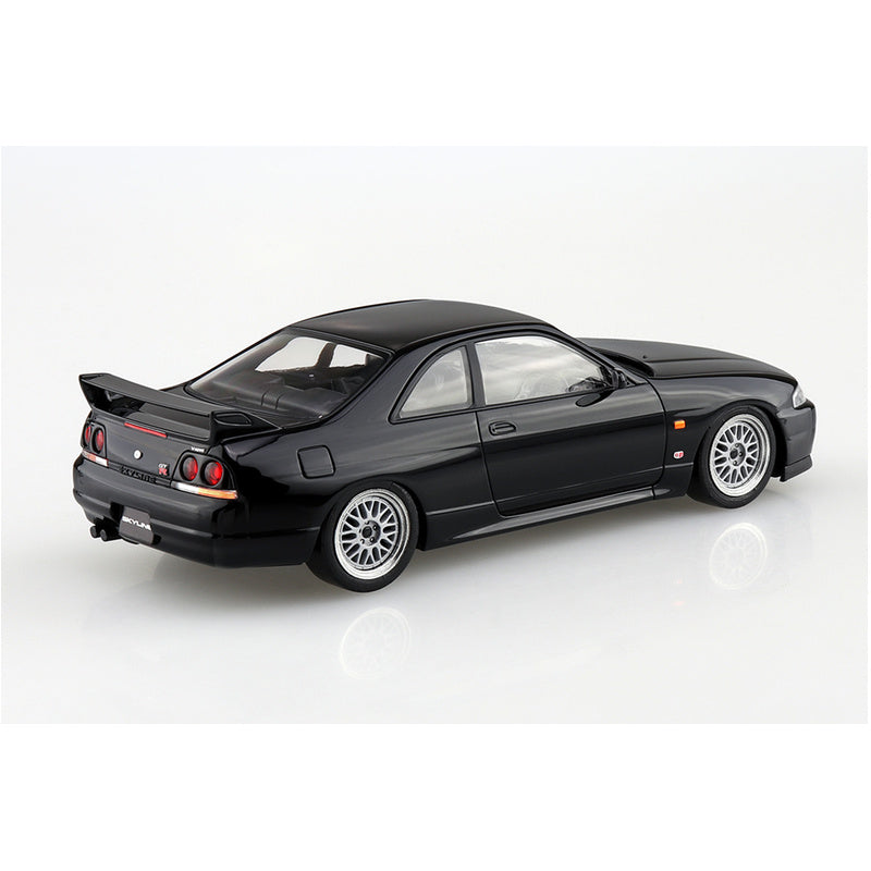 Nissan R33 Skyline GT-R Custom Wheel (Black), The Snap Kit, Aoshima Plastic Model Car (Scale 1/32)