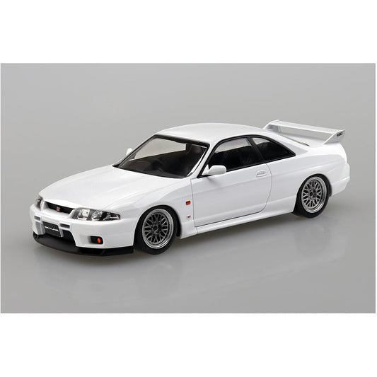 Nissan R33 Skyline GT-R Custom Wheel (White), The Snap Kit, Aoshima Plastic Model Car (Scale 1/32)