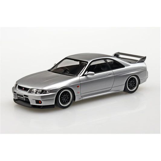 Nissan R33 Skyline GT-R Custom Wheel (Sonic Silver), The Snap Kit, Aoshima Plastic Model Car (Scale 1/32)