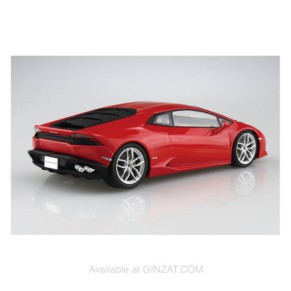 LAMBORGHINI Huracan '14 Red, Aoshima 1/24 Plastic Model Kit