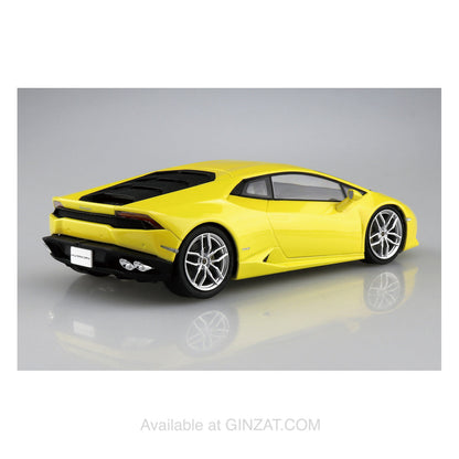 LAMBORGHINI Huracan '14 Yellow, Aoshima 1/24 Plastic Model Kit