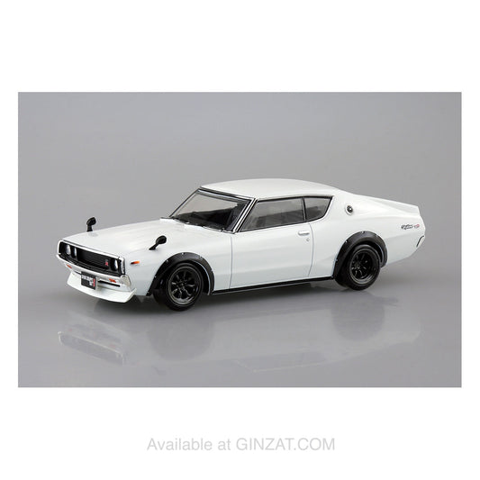 NISSAN C110 SKYLINE GT-R CUSTOM (WHITE), The Snap Kit, Aoshima Plastic Model Car (Scale 1/32)