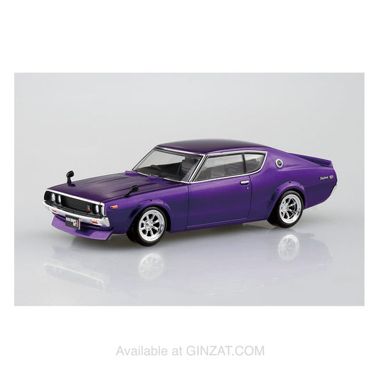 NISSAN C110 SKYLINE GT-R CUSTOM (METALLIC PURPLE), The Snap Kit, Aoshima Plastic Model Car (Scale 1/32)