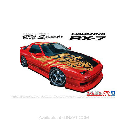 BNSPORTS [MAZDA] FC3S RX-7 '89, Aoshima 1/24 Plastic Model Kit