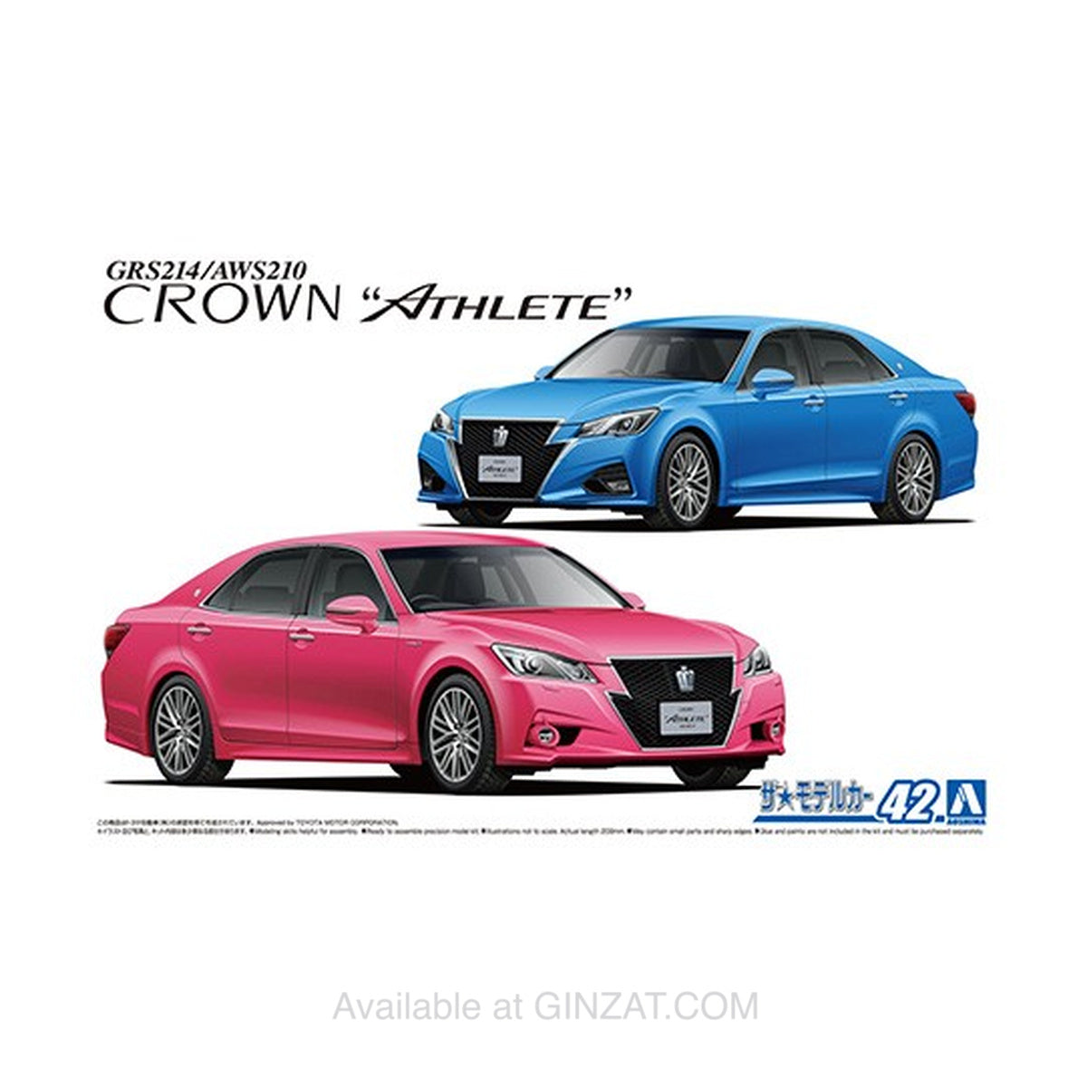 TOYOTA GRS214/AWS210 CROWN '15, Aoshima 1/24 Plastic Model Kit