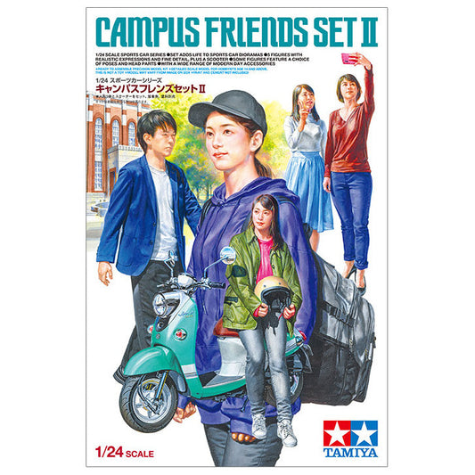 Campus Friends Set II, Tamiya Plastic Model Kit (Scale 1/24)