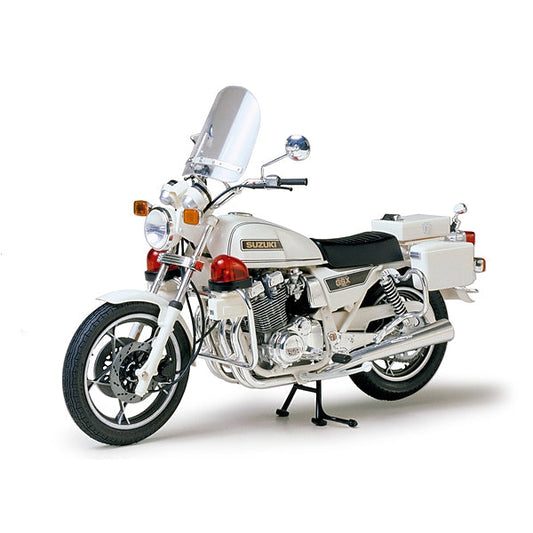 Suzuki GSX750 Police Bike, Tamiya Motorcycle Plastic Model Kit (Scale 1/12)