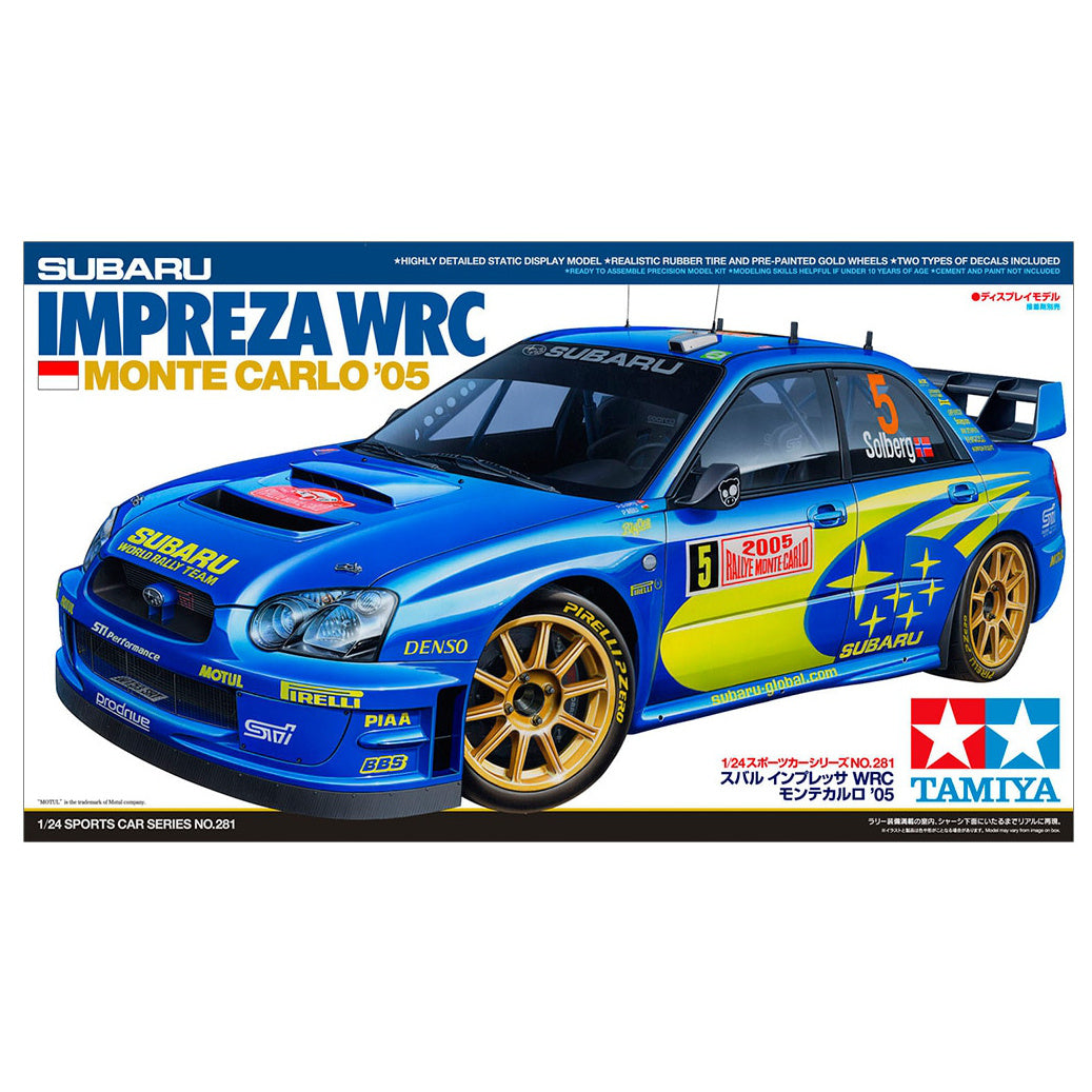 Subaru Impreza WRC Monte Carlo '05, Tamiya Plastic Model Kit (Scale 1/24)