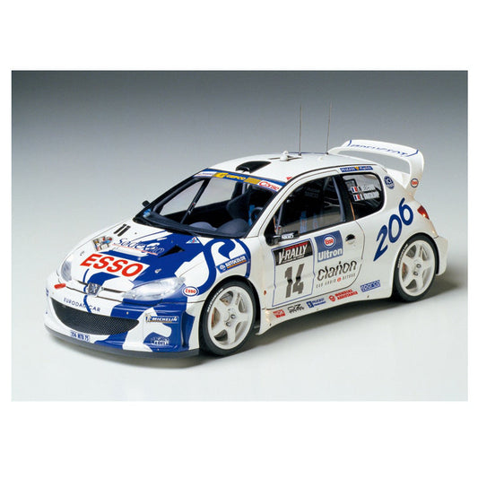 Peugeot 206 WRC, Tamiya Plastic Model Kit (Scale 1/24)