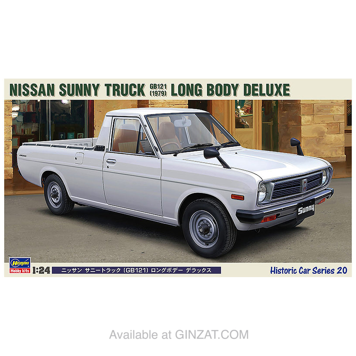 NISSAN SUNNY TRUCK (GB121) LONG BODY DELUXE, Hasegawa Plastic Model Kit (Scale 1/24)