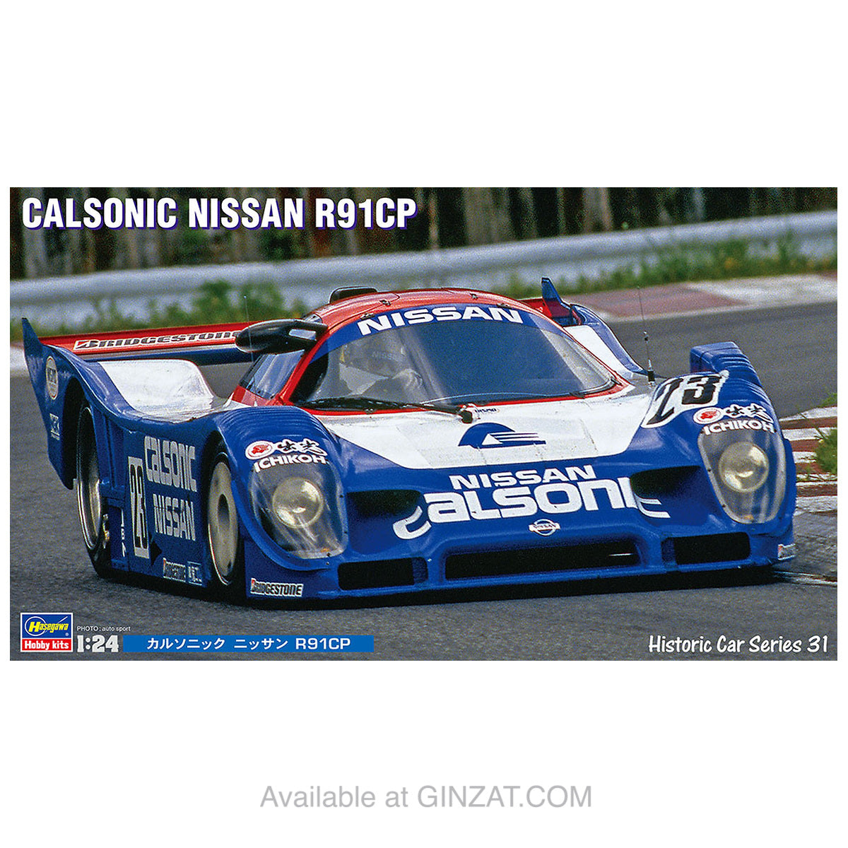 CALSONIC NISSAN R91CP, Hasegawa Plastic Model Kit (Scale 1/24)