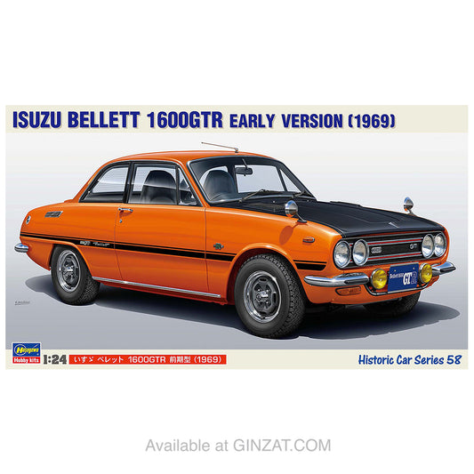 ISUZU BELLETT 1600GTR EARLY VERSION (1969), Hasegawa Plastic Model Kit (Scale 1/24)