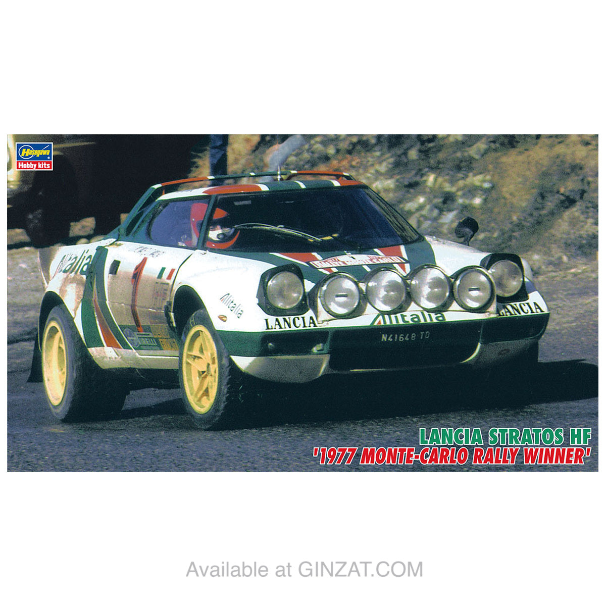 LANCIA STRATOS “1977 MONTE-CARLO RALLY WINNER”, Hasegawa Plastic Model Kit (Scale 1/24)