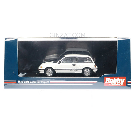 Honda Civic Si (AT) 1984 White, Hobby Japan diecast model car