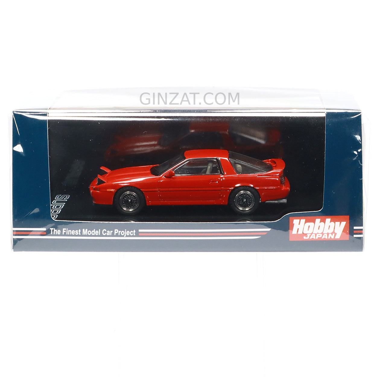 TOYOTA Supra (A70) 2.5GT Twin Turbo R Customised Ver. Super Red II, Hobby Japan diecast model car