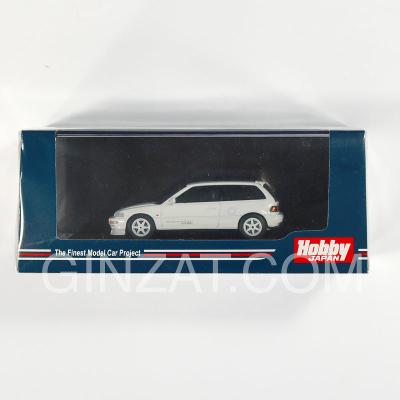 Honda Civic (EF9) SiR II Customized Version White, Hobby Japan diecast model car