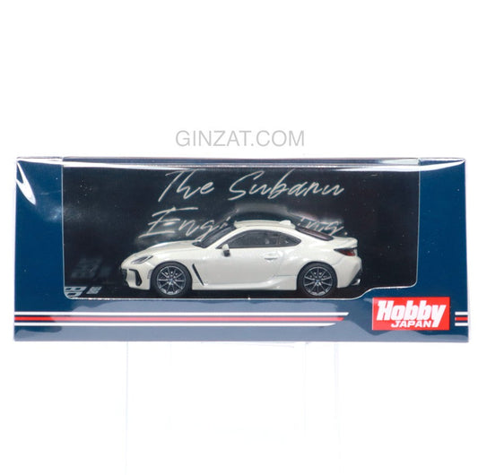 SUBARU BRZ (ZD) S Crystal White Pearl, Hobby Japan diecast model car 1/64