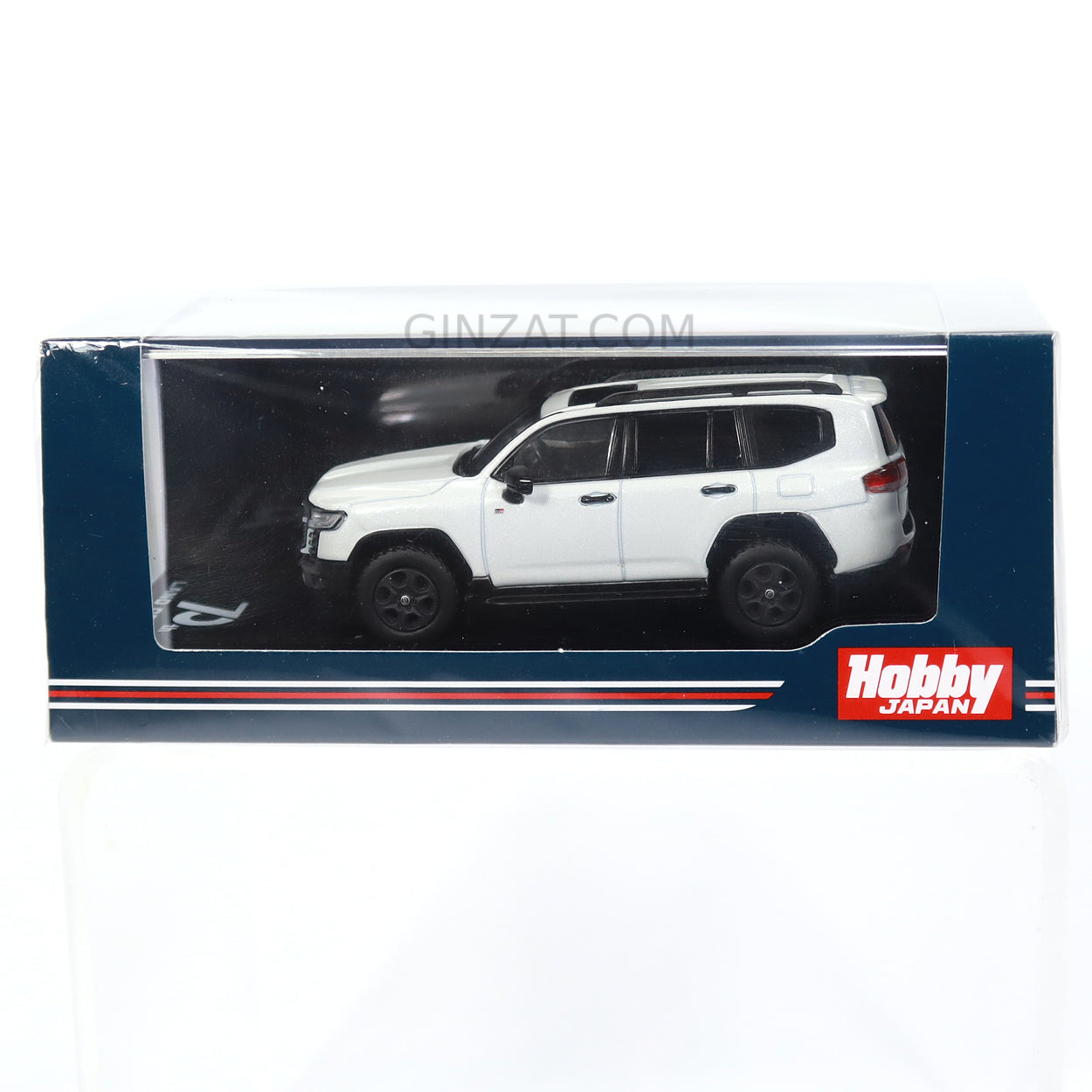 TOYOTA Land Cruiser (JA300W) GR Sport Precious White Pearl / Red Interior, Hobby Japan diecast model car