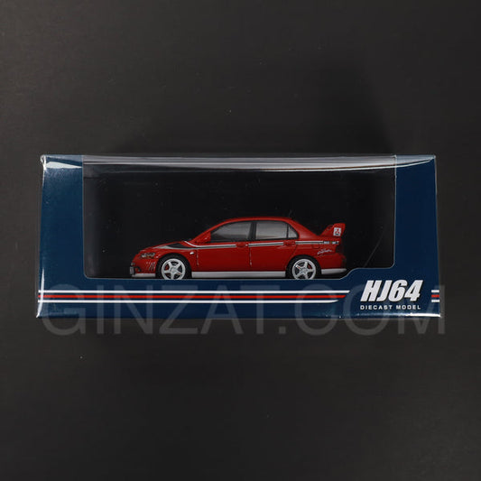 Mitsubishi Lancer GSR Evolution VII Rally Style Version Palmer Red, Hobby Japan diecast model car