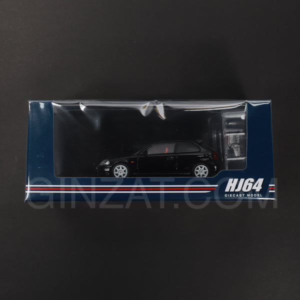 Honda Civic Type R (EK9) 1997 Starlight Black Pearl, Hobby Japan diecast model car