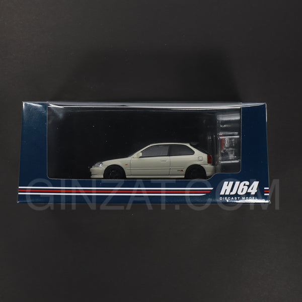 Honda Civic Type R (EK9) 1997 Customerized Version Championship White, Hobby Japan diecast model car