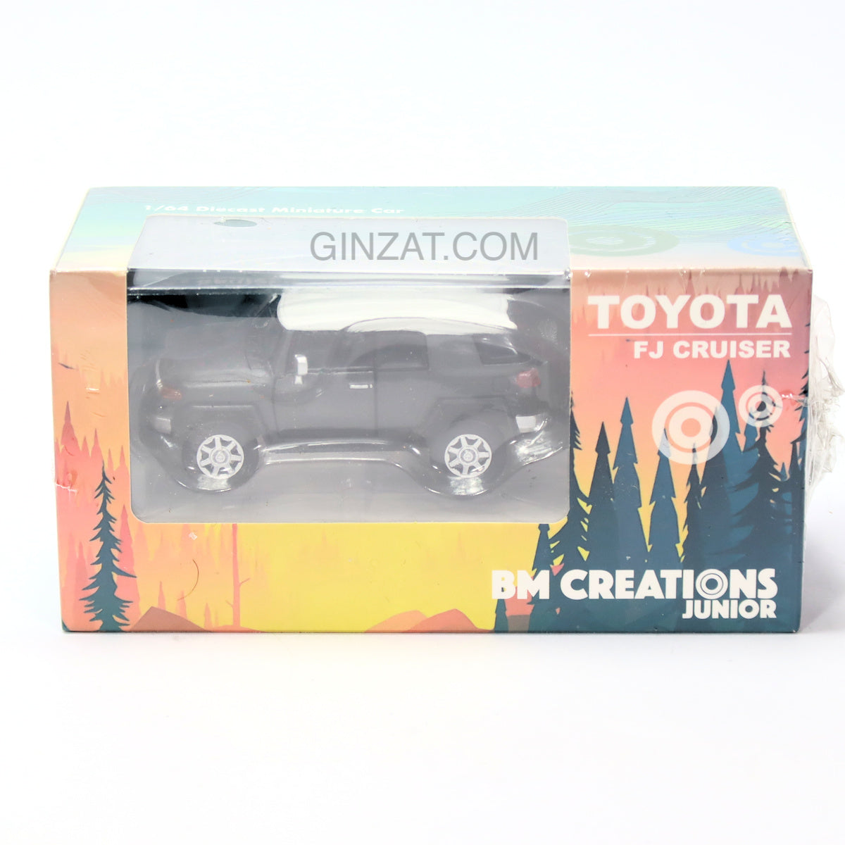 TOYOTA FJ Cruiser Matte Black (RHD) w/ Acc Pack, BM Creations Junior diecast model car