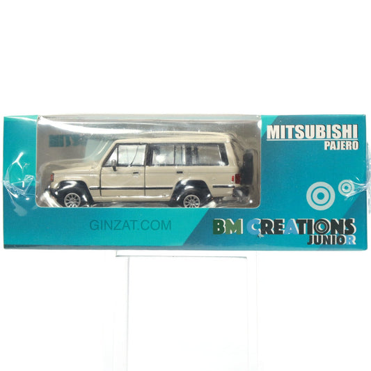 Mitsubishi Pajero MK1 Matte Ivory, BM Creations Junior diecast model car