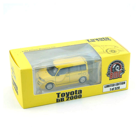 Toyota bB2000 Yellow, BM Creastions diecast model car