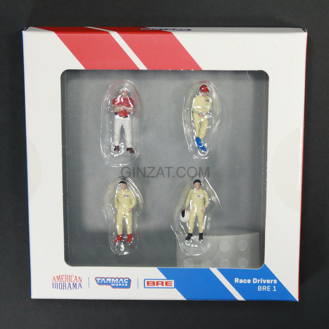 Race Drivers BRE1, American Diorama x Tarmac Works diecast figure set 1/64