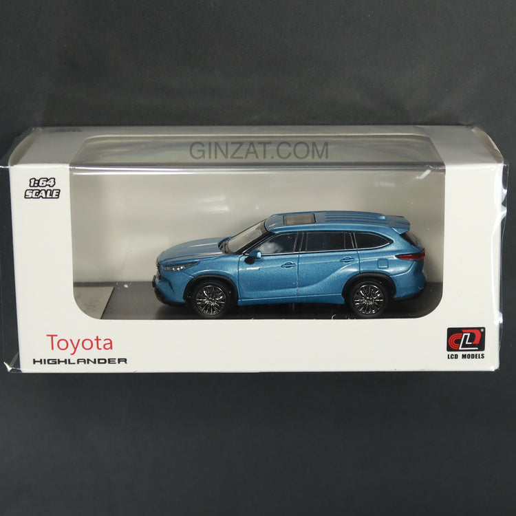 Toyota Highlander Moondust Blue, LCD Models diecast model car