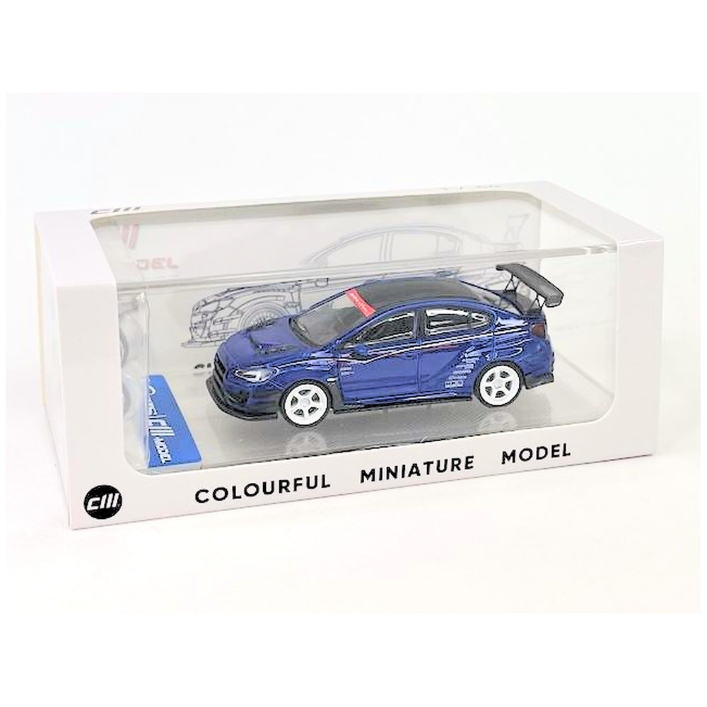 Subaru VAB WRX Sti &S4 Wide Body Kit (Blue), CM Model diecast model car