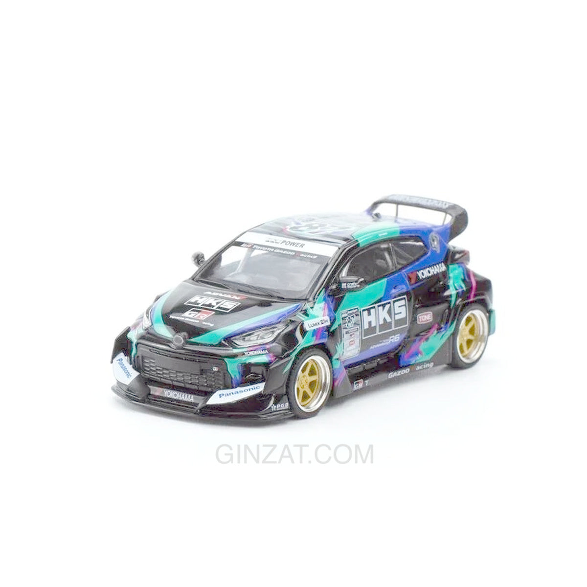 Pandem GR Yaris HKS Livery, POP Race diecast model car