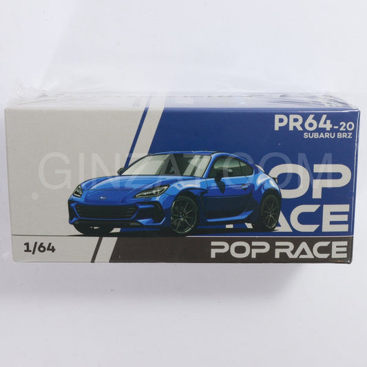 Subaru BRZ Sapphire Blue, POP Race 1/64 diecast model car