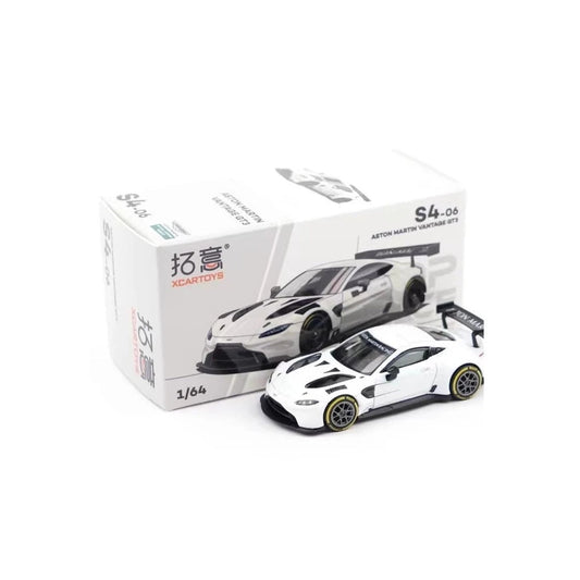 Aston Martin GT3 (White), Pop Race diecast model car