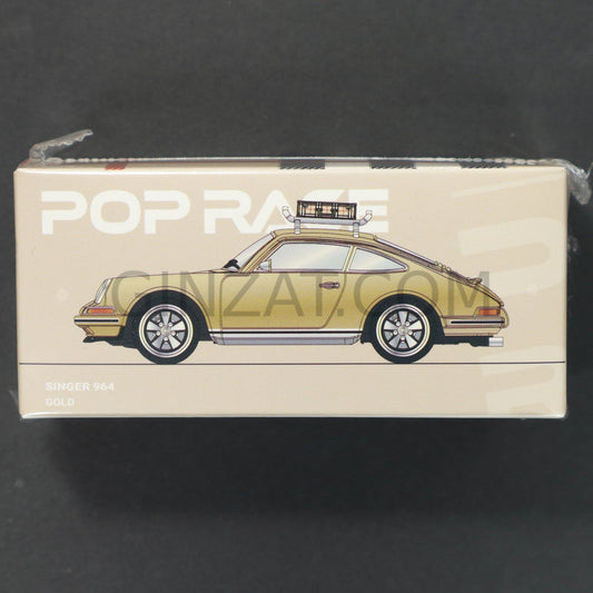 Singer 964 Gold with Luggage, Pop Race diecast model car