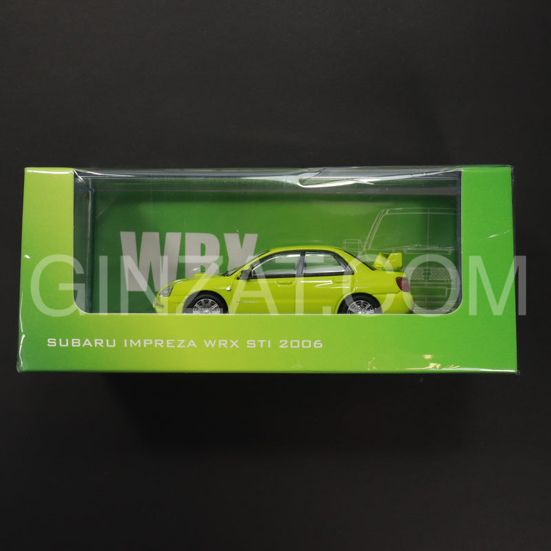 Subaru Impreza WRX Sti 2006 Green, 1/64 Masterpiece Collectibles diecast model car