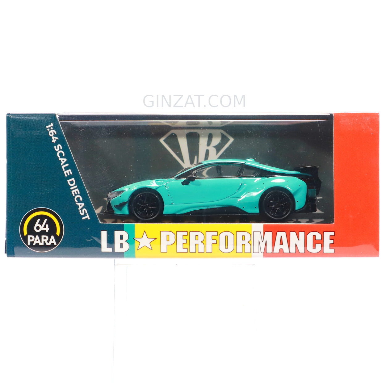 BMW i8 Liberty Walk Peppermint Green & Black, PARA64 diecast model car