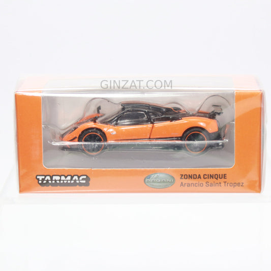 PAGANI Zonda Clinque Arancio Saint Tropes, Tarmac Works diecast model car