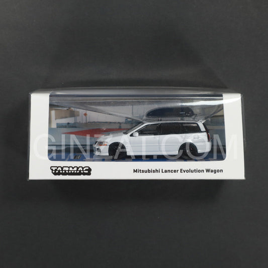 MITSUBISHI Lancer Evolution Wagon White Tarmac Works 1/64