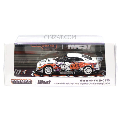 NISSAN GT-R Nismo GT3 GT World Challenge Asia Esports Championship 2020, Tarmac Works diecast model car