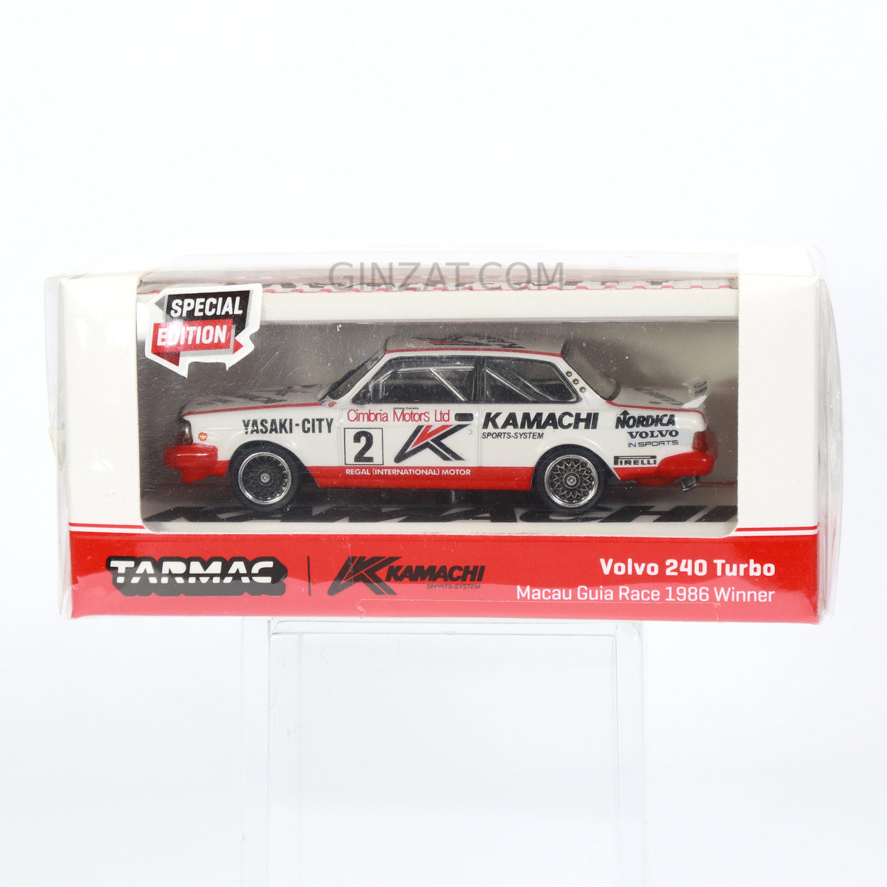 Volvo 240 Turbo Macau Guia Race 1986 Winner Special Edition, Tarmac Works diecast model car