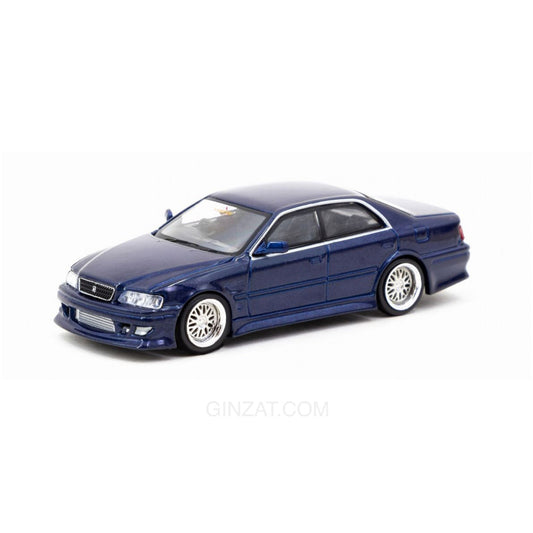 Vertex Toyota Chaser JZX100 Blue Metallic, Tarmac Works diecast model car