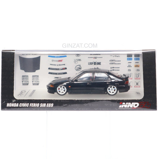 Honda Civic Ferio SiR EG9 Black 1992, INNO64 diecast model car