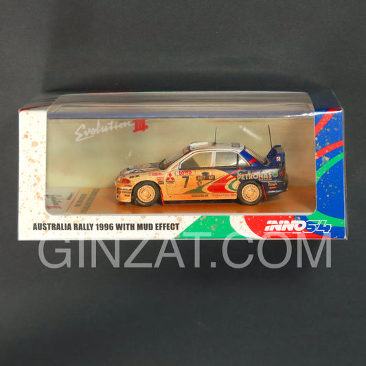 MITSUBISHI Lancer Evolution III Australia Rally 1996 Mud Effect Edition, INNO64 1/64