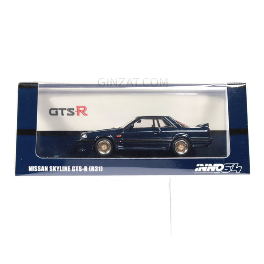 NISSAN Skyline GTS-R (R31) Dark Blue, INNO64 diecast model car