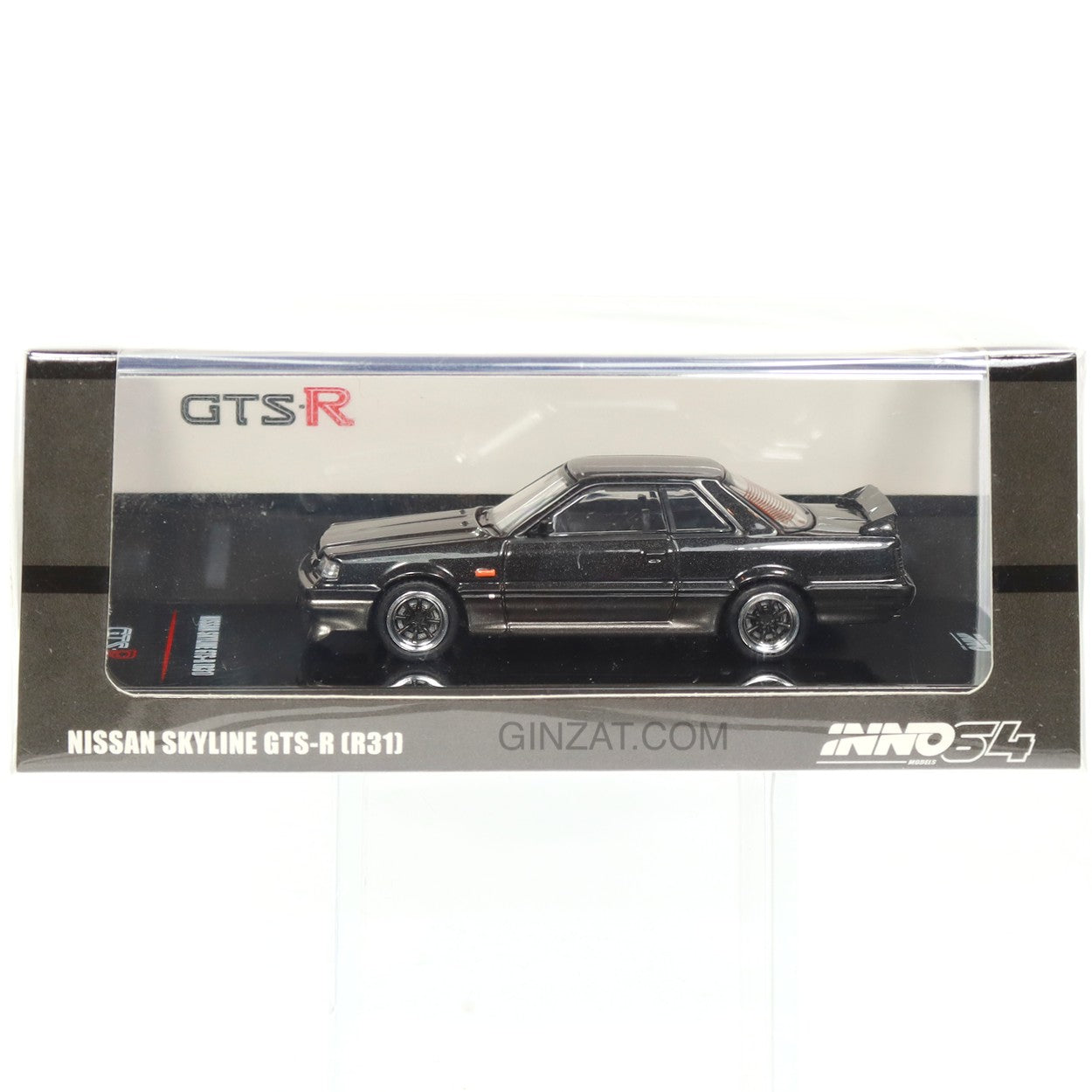 NISSAN Skyline GTS-R (R31) Black Gun Metal, INNO64 diecast model car